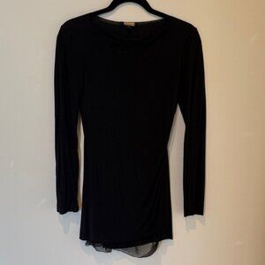 Rozae Nichols Black Long Sleeve Blouse